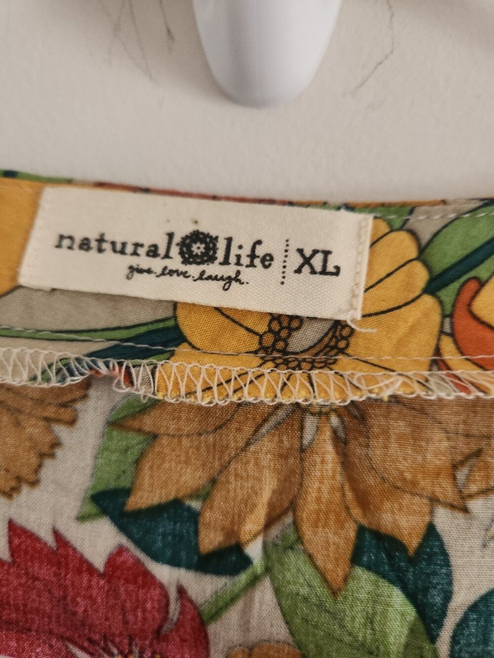 Natural Life Sophia Floral Wrap Dress Size L/XL - Picture 3 of 4